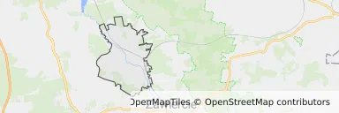 Mapa z zaznaczonym Myszkowem