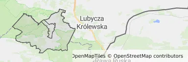 Mapa z zaznaczonym Narolu