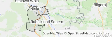 Mapa z zaznaczonym Niskiem