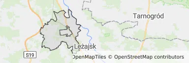 Mapa z zaznaczoną Nowej Sarzynem