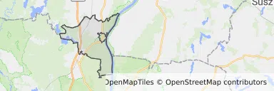 Mapa z zaznaczonym Nowem