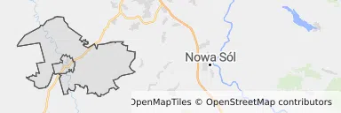 Mapa z zaznaczonym Nowogrodzie Bobrzańskim