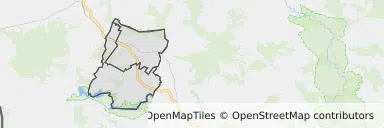 Mapa z zaznaczoną Olszynem