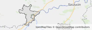 Mapa z zaznaczonym Opatowcu