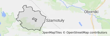 Mapa z zaznaczonym Ostrorogiem