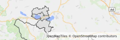 Mapa z zaznaczonym Otmuchowem