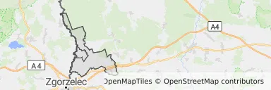 Mapa z zaznaczonym Pieńskiem