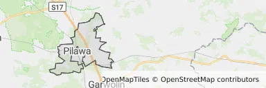 Mapa z zaznaczoną Pilawem