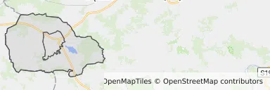 Mapa z zaznaczonym Pilźnem