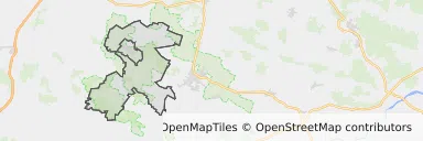 Mapa z zaznaczonym Pińczowem