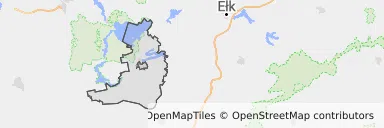 Mapa z zaznaczonym Piszem