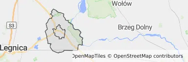 Mapa z zaznaczonymi Prochowicami