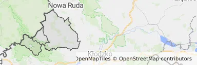 Mapa z zaznaczonym Radkowem