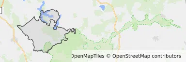 Mapa z zaznaczonym Rajgrodzem