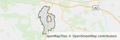 Mapa z zaznaczonym Rychwale