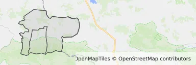 Mapa z zaznaczonymi Ryglicami