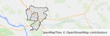 Mapa z zaznaczonym Rykami