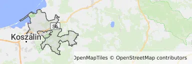 Mapa z zaznaczonym Sianowem