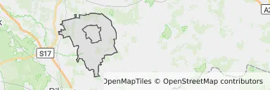 Mapa z zaznaczonym Siennicy