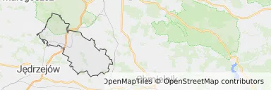 Mapa z zaznaczonym Sobkowem