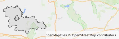 Mapa z zaznaczonym Sulęcinem