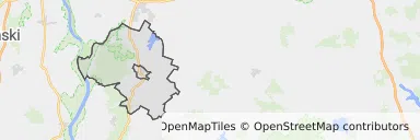 Mapa z zaznaczonym Sztumem