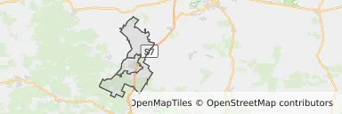 Mapa z zaznaczonym Szydłowcu