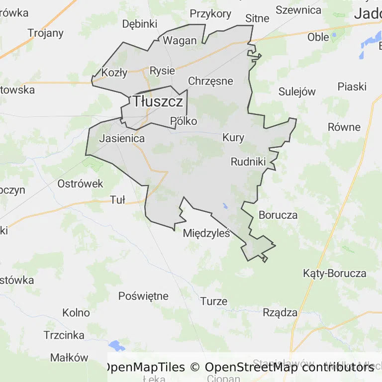Mapa z zaznaczonym Tłuszczem
