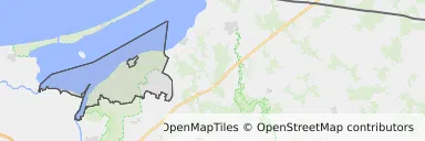 Mapa z zaznaczonym Tolkmickiem