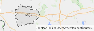 Mapa z zaznaczonym Torzymiu