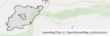 Mapa z zaznaczoną Trzcianką