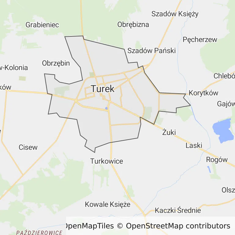 Mapa z zaznaczonym Turkiem