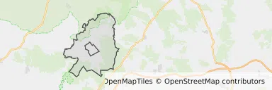 Mapa z zaznaczoną Twardogórze