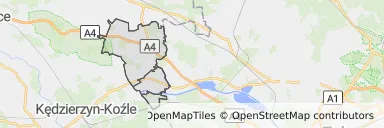 Mapa z zaznaczonym Ujeźdzem