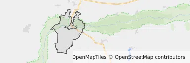 Mapa z zaznaczonym Ujściu