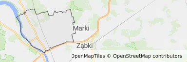 Mapa z zaznaczoną Białołęką w Warszawie