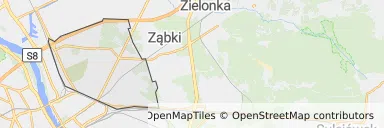 Mapa z zaznaczonym Targówkiem w Warszawie