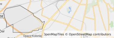 Mapa z zaznaczonym Ursusem w Warszawie