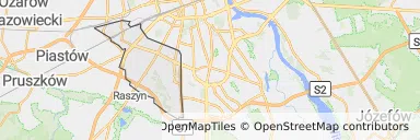 Mapa z zaznaczonymi Włochami w Warszawie