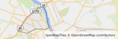 Mapa z zaznaczonym Żoliborzem w Warszawie