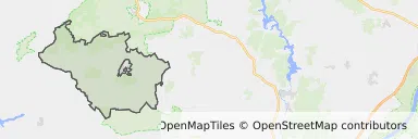 Mapa z zaznaczonym Więcborkiem