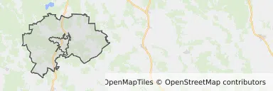 Mapa z zaznaczonym Wielbarkiem