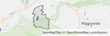 Mapa z zaznaczonym Wieleniu