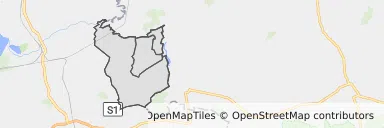 Mapa z zaznaczonymi Wilamowicami