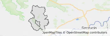 Mapa z zaznaczonym Wiślicy