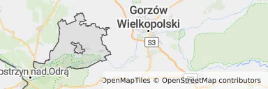 Mapa z zaznaczonym Witnicy