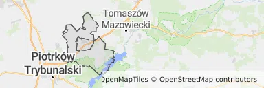 Mapa z zaznaczonym Wolborzem