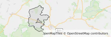 Mapa z zaznaczonym Wołczynem