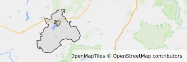 Mapa z zaznaczonym Wolsztynem