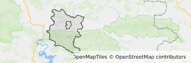 Mapa z zaznaczonym Zakliczynem